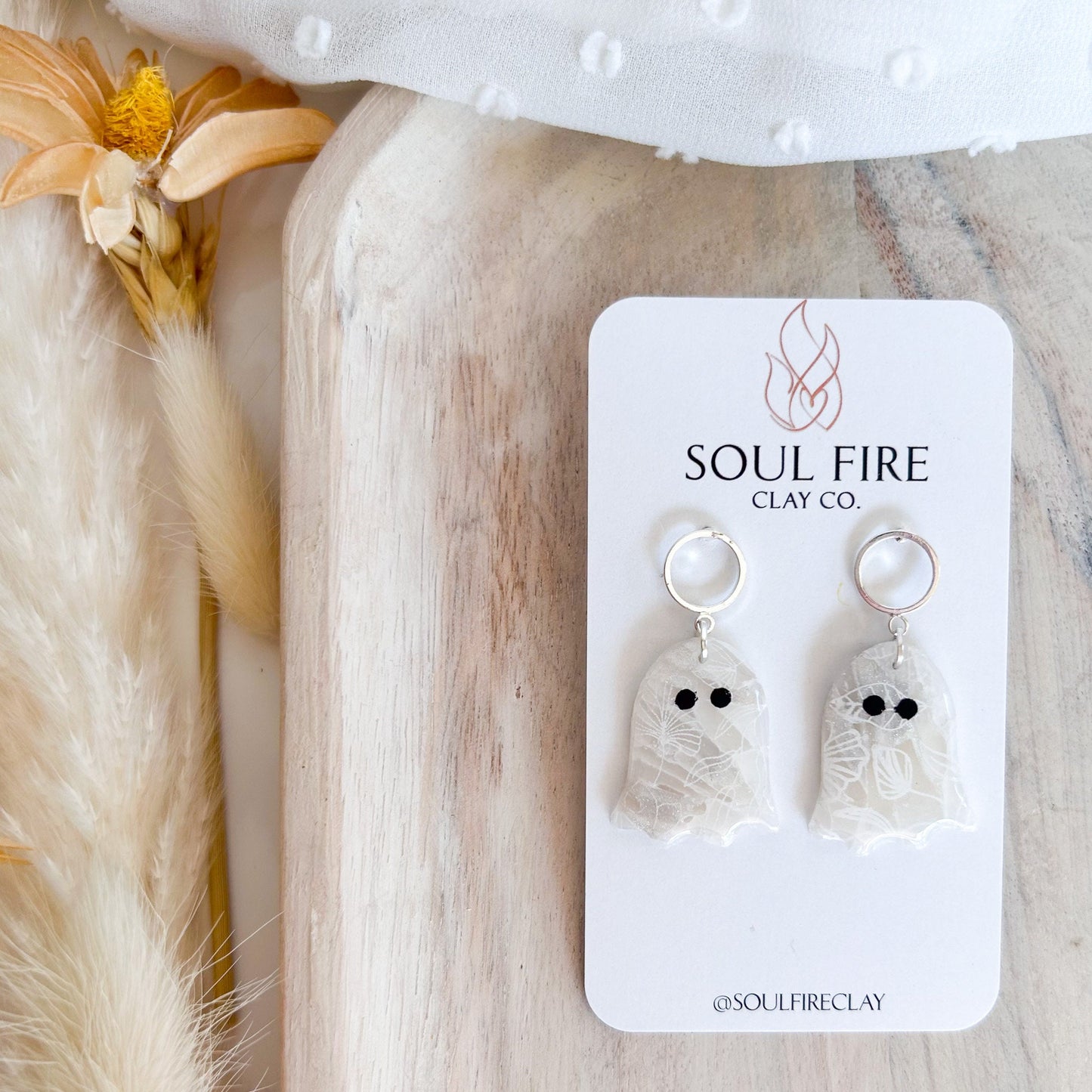 Transparent Ghosts statement Earrings