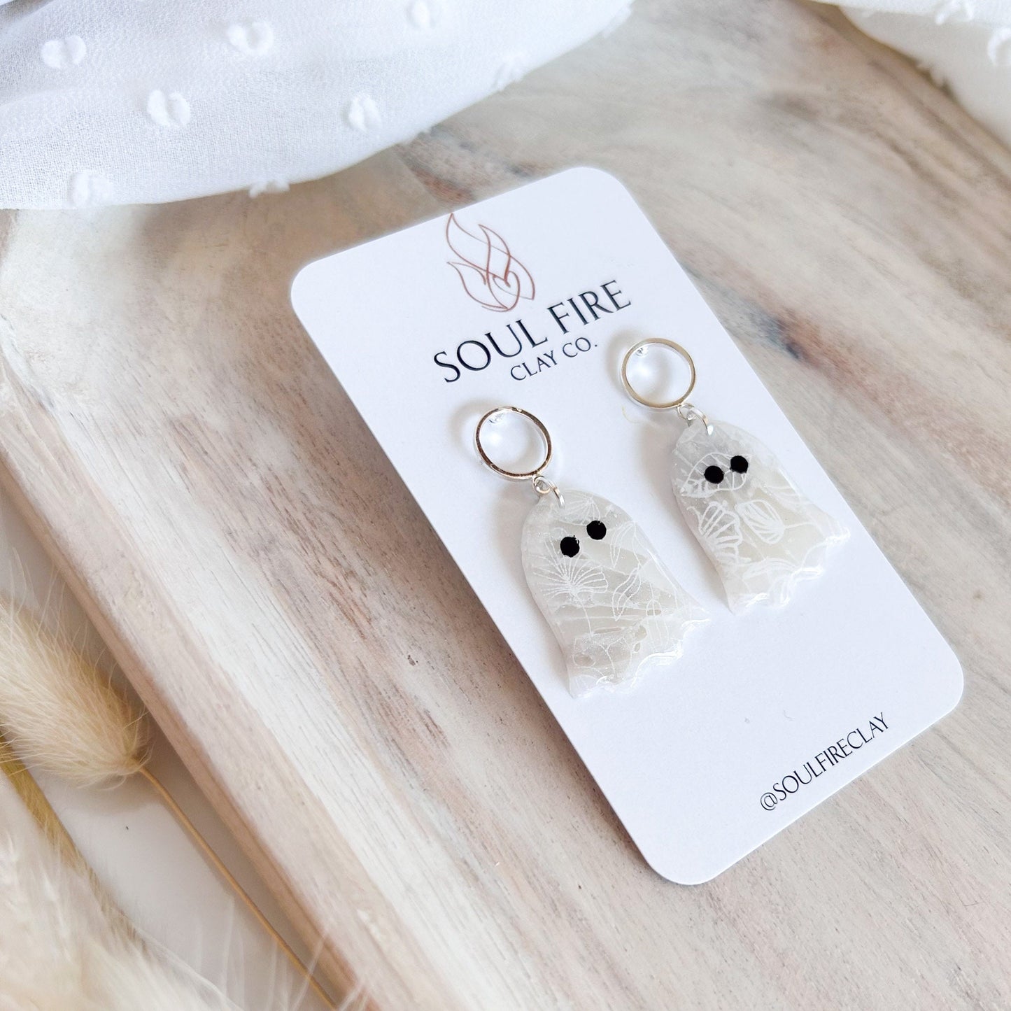 Transparent Ghosts statement Earrings