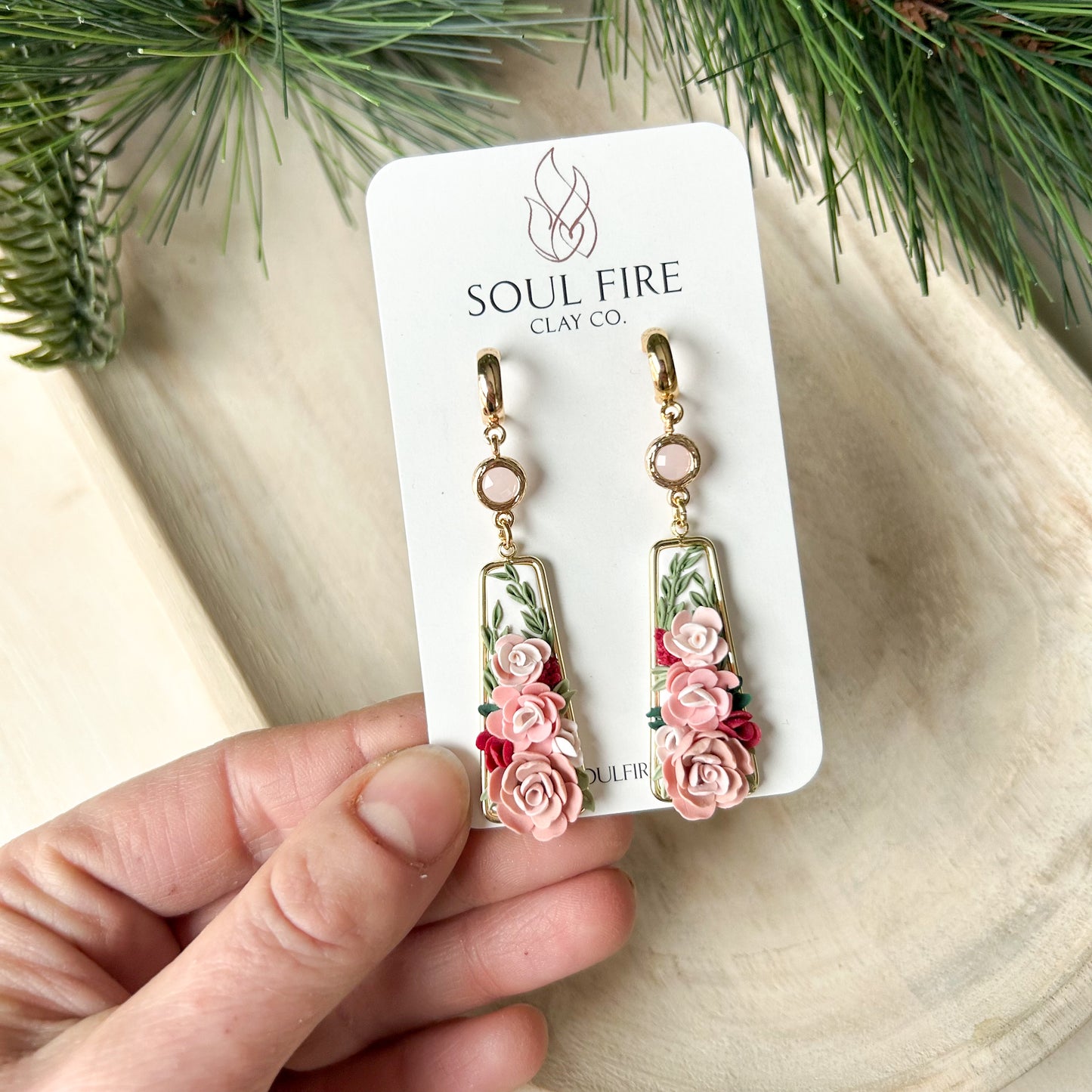 Floral Garden - Statement Wedding Bridesmaid earrings