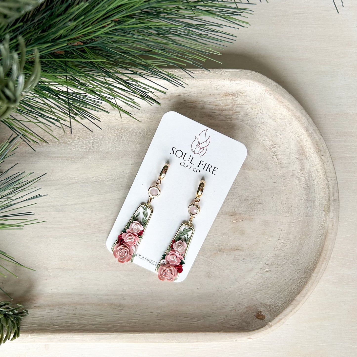 Floral Garden - Statement Wedding Bridesmaid earrings