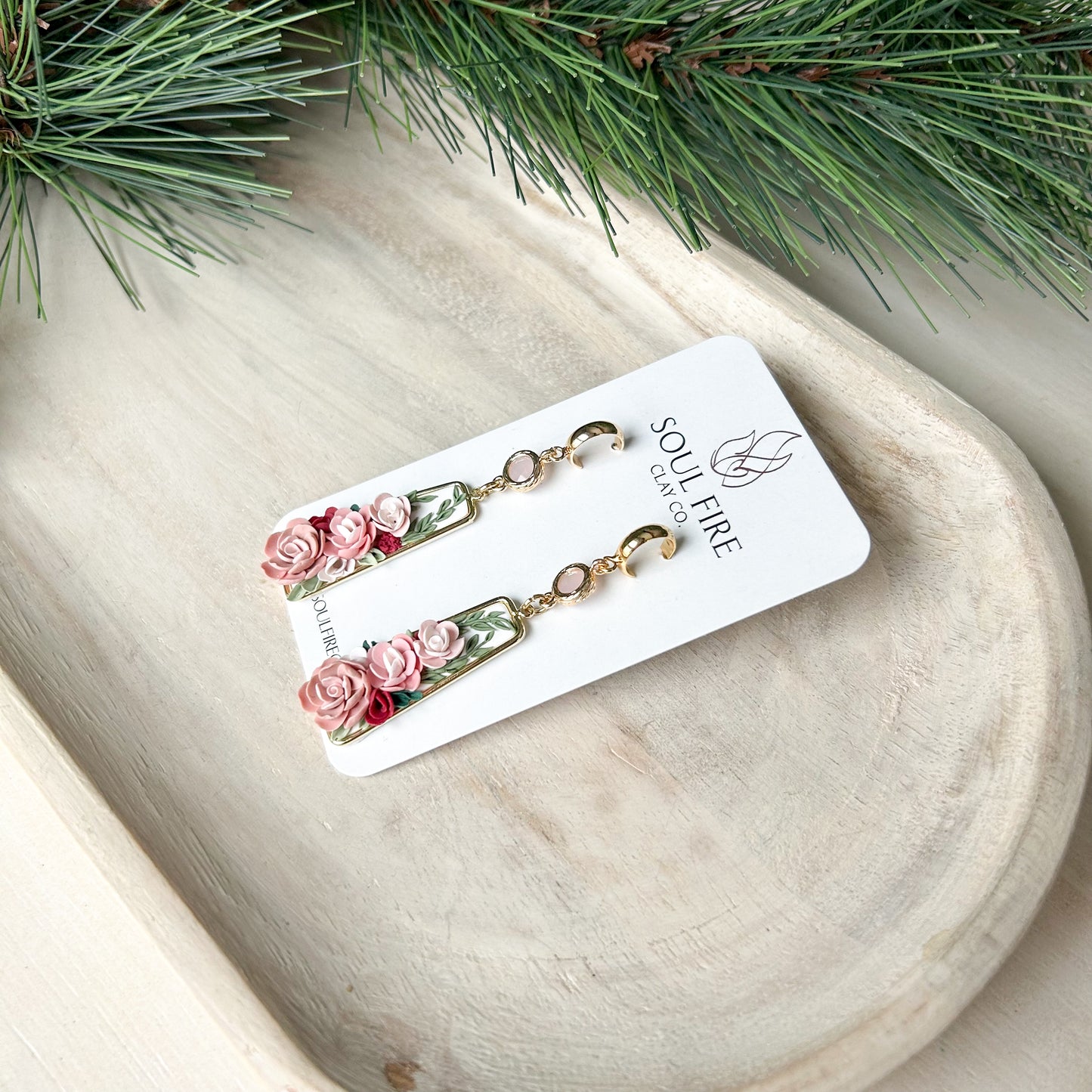 Floral Garden - Statement Wedding Bridesmaid earrings