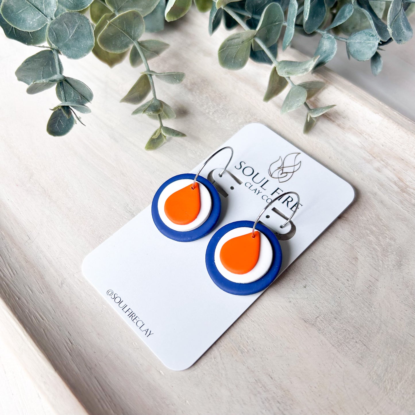 Edmonton Oilers - oil drop - Statement Earrings