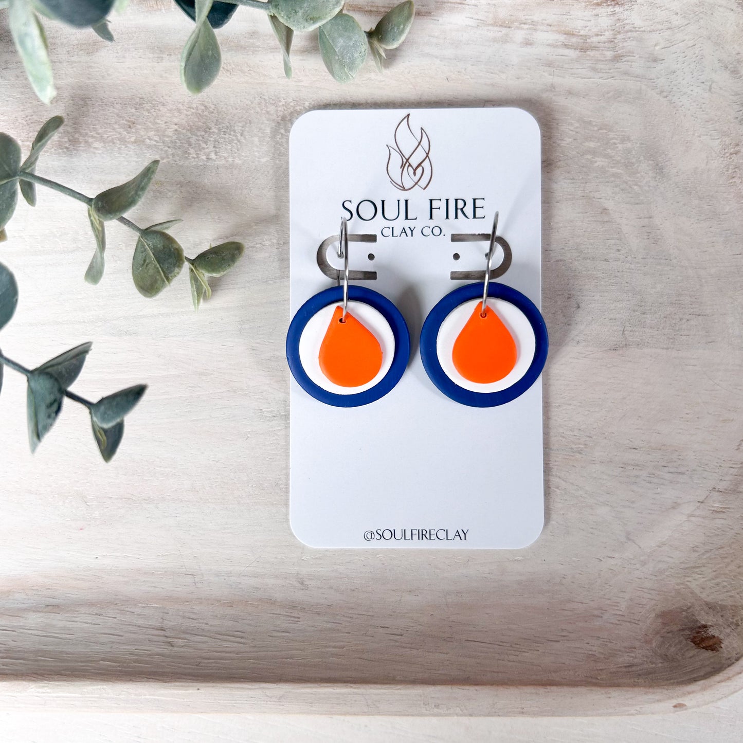Edmonton Oilers - oil drop - Statement Earrings