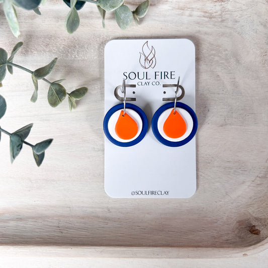 Edmonton Oilers - oil drop - Statement Earrings