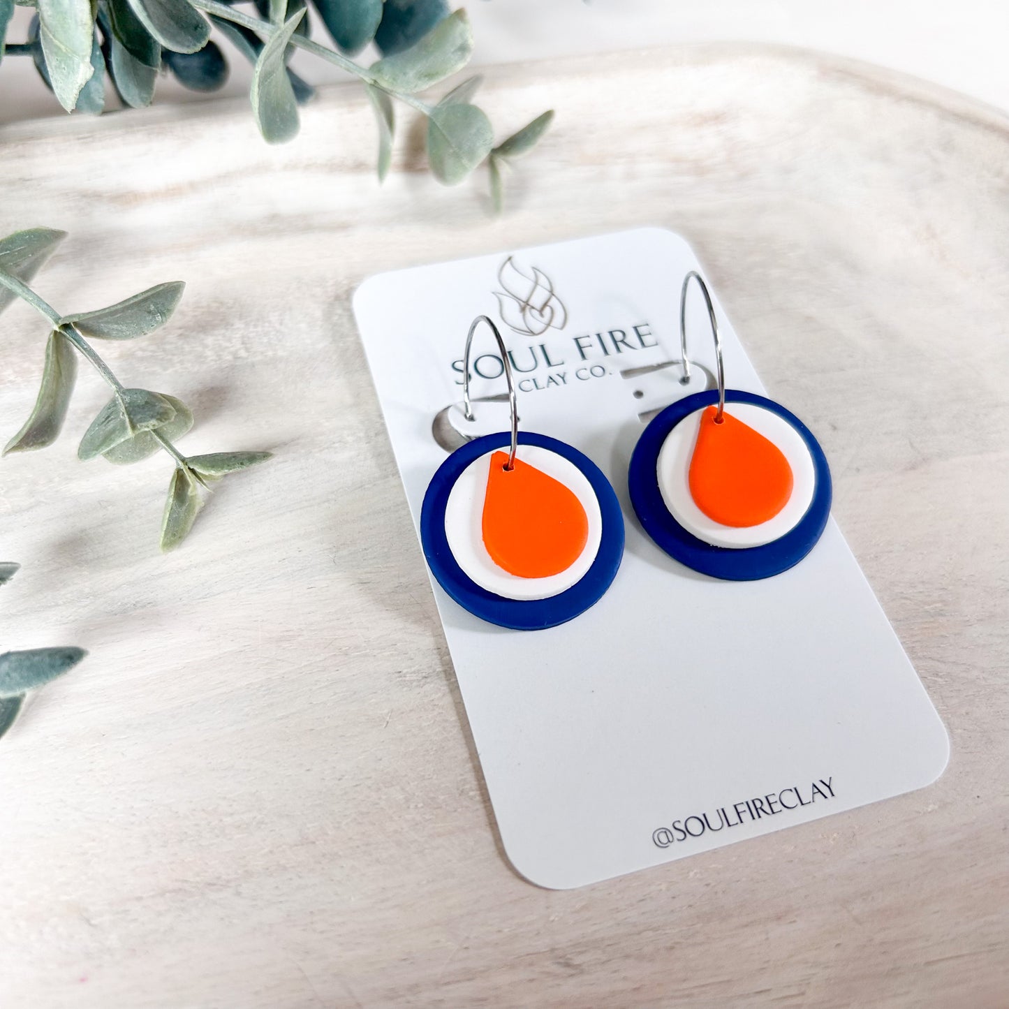 Edmonton Oilers - oil drop - Statement Earrings