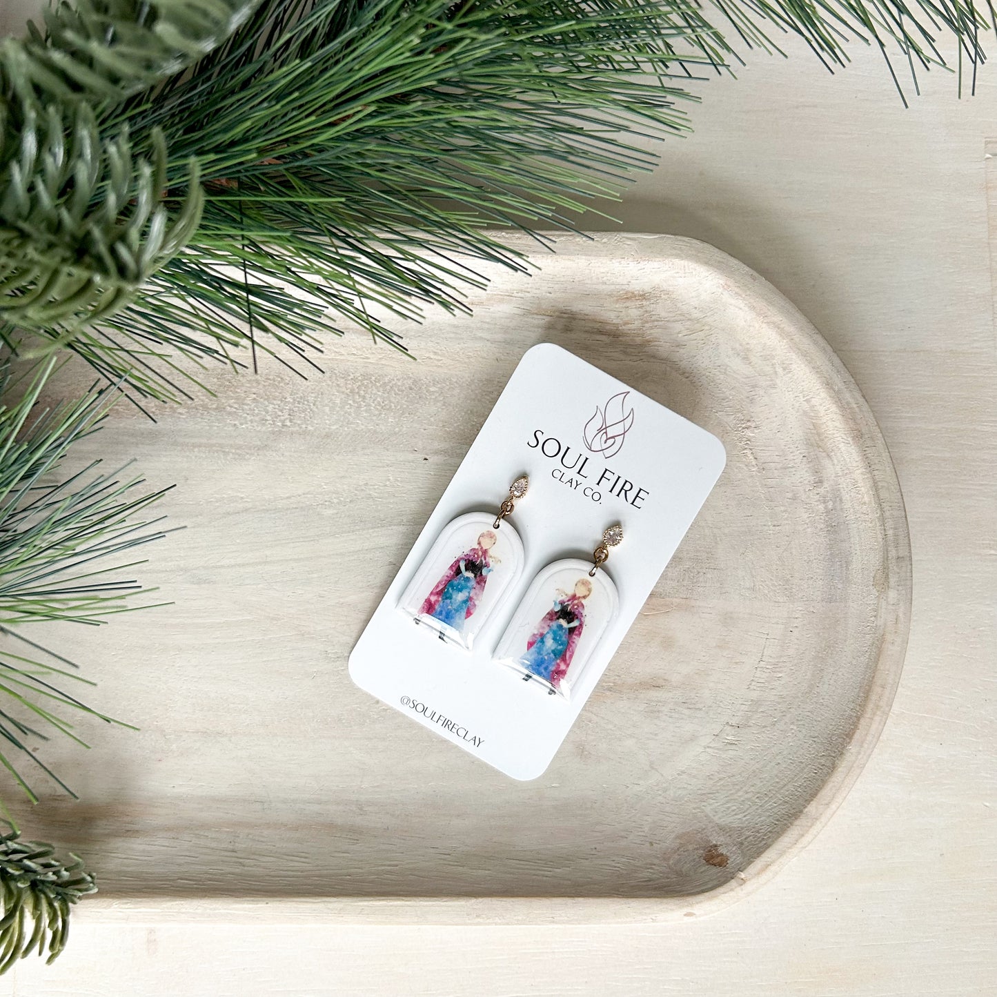 Anna - Christmas Statement Earrings