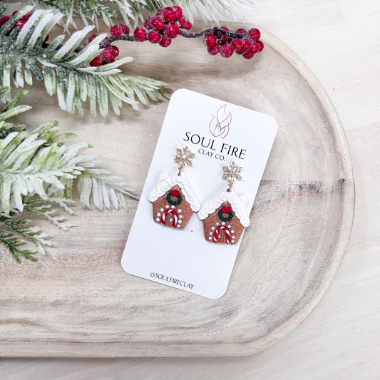 Gingerbread House Statement Earrings