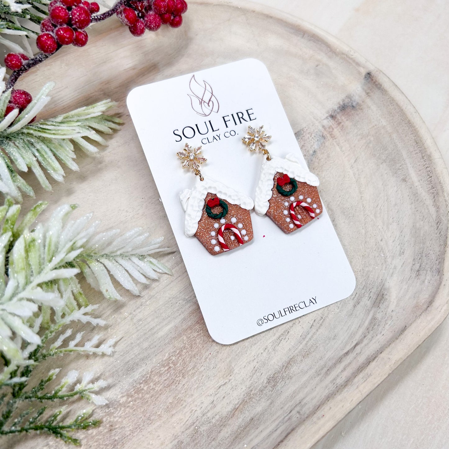 Gingerbread House Statement Earrings