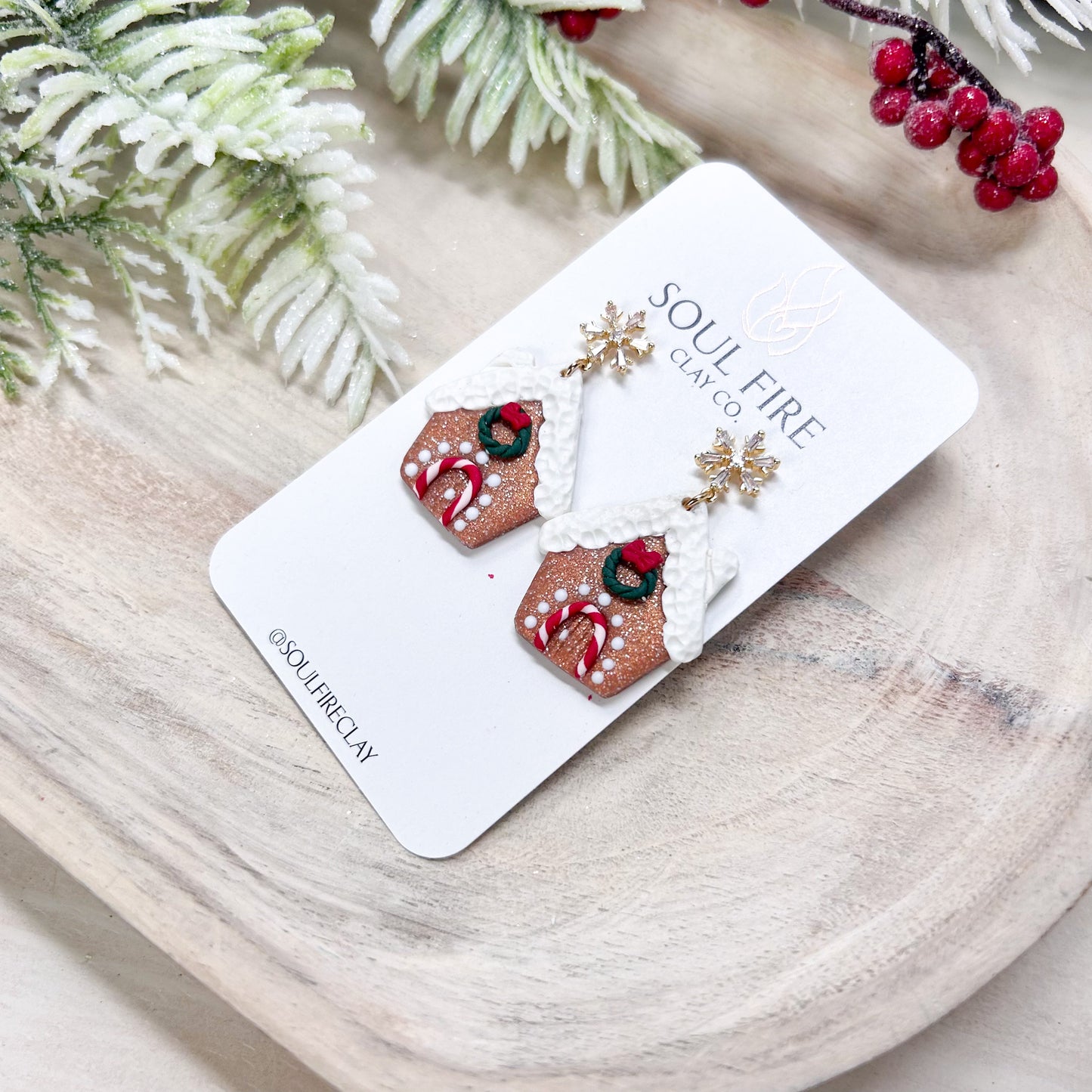 Gingerbread House Statement Earrings