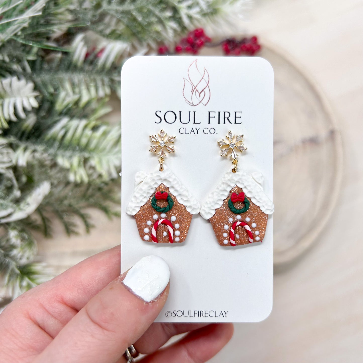 Gingerbread House Statement Earrings