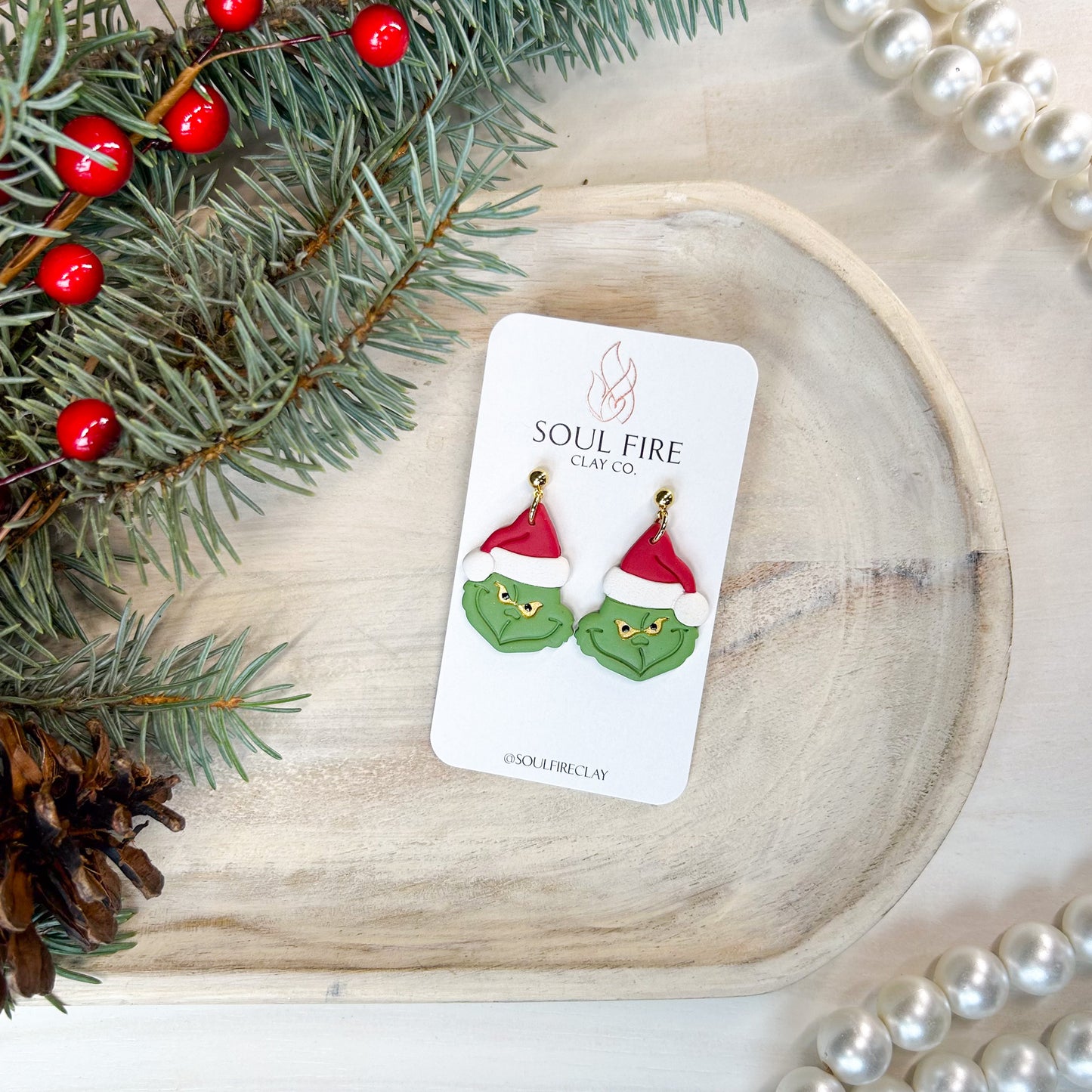 Grinch - Christmas Statement Earrings