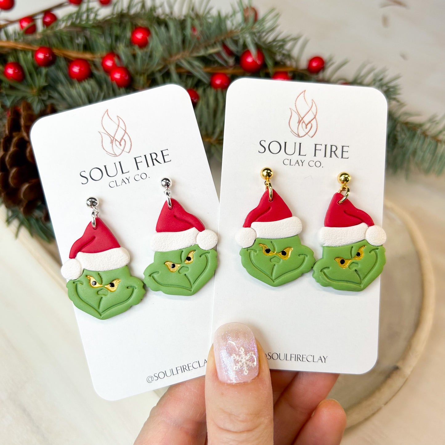 Grinch - Christmas Statement Earrings