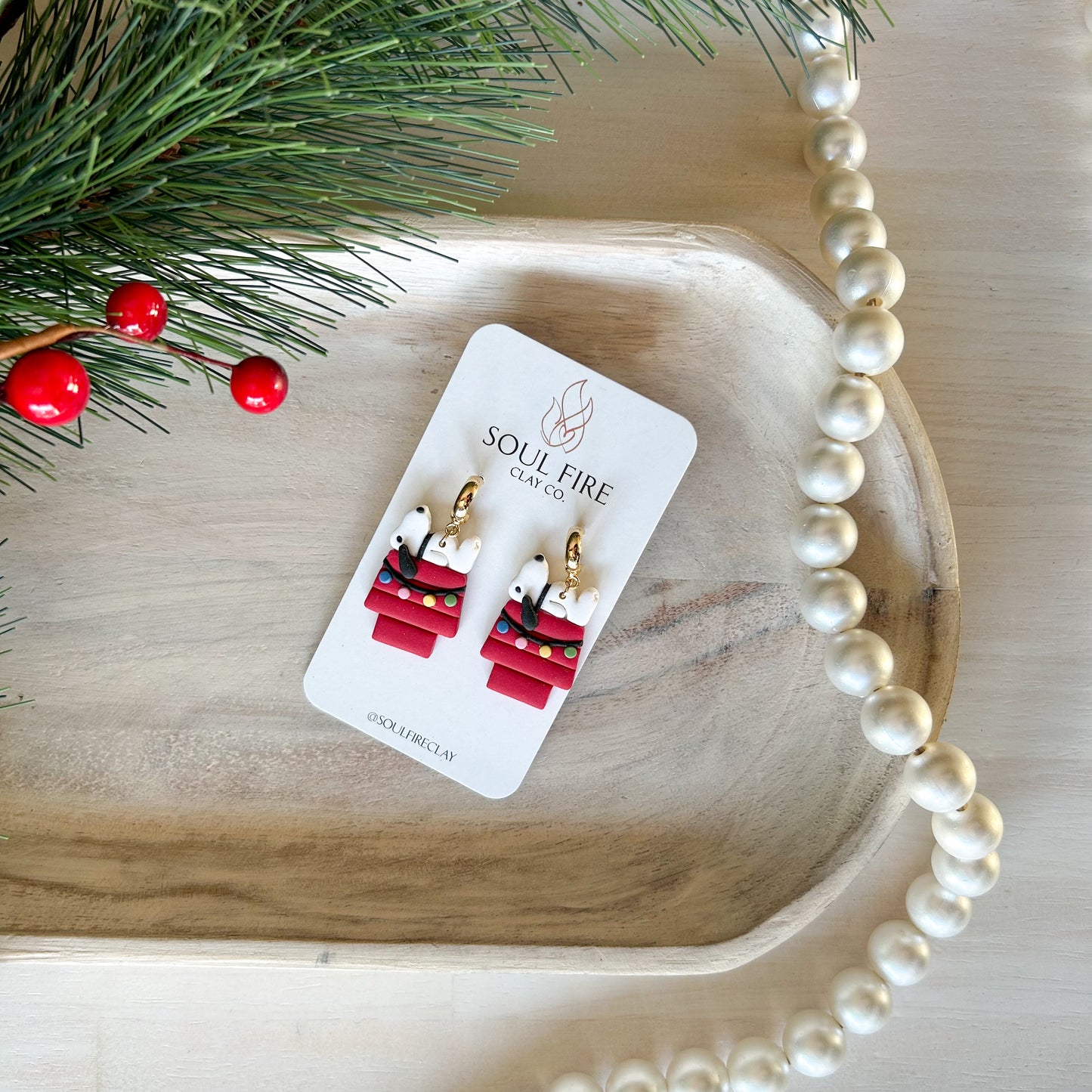 Snoopy - Christmas Statement Earrings