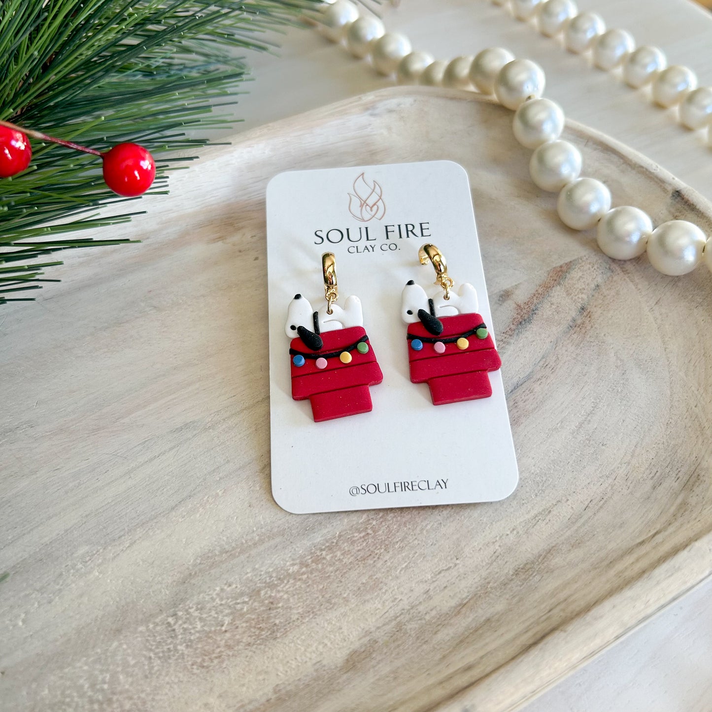 Snoopy - Christmas Statement Earrings