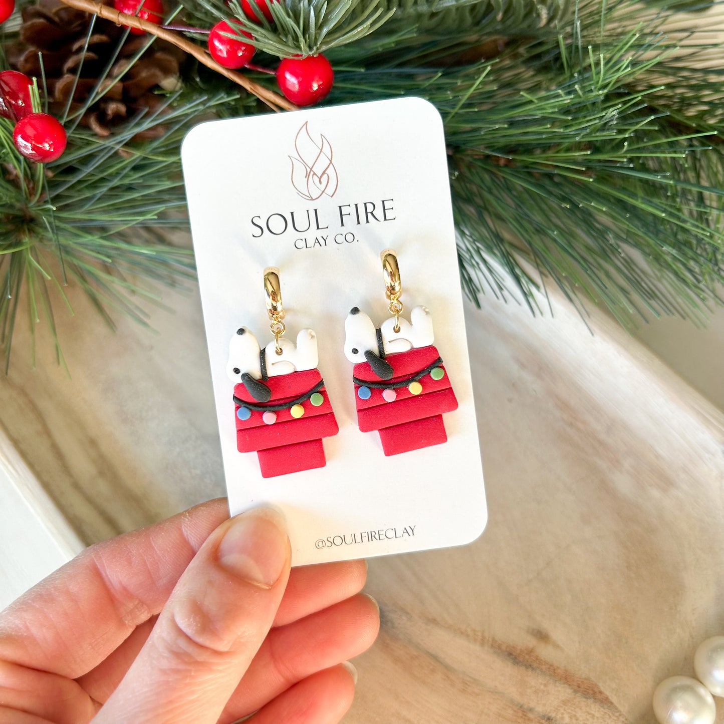 Snoopy - Christmas Statement Earrings