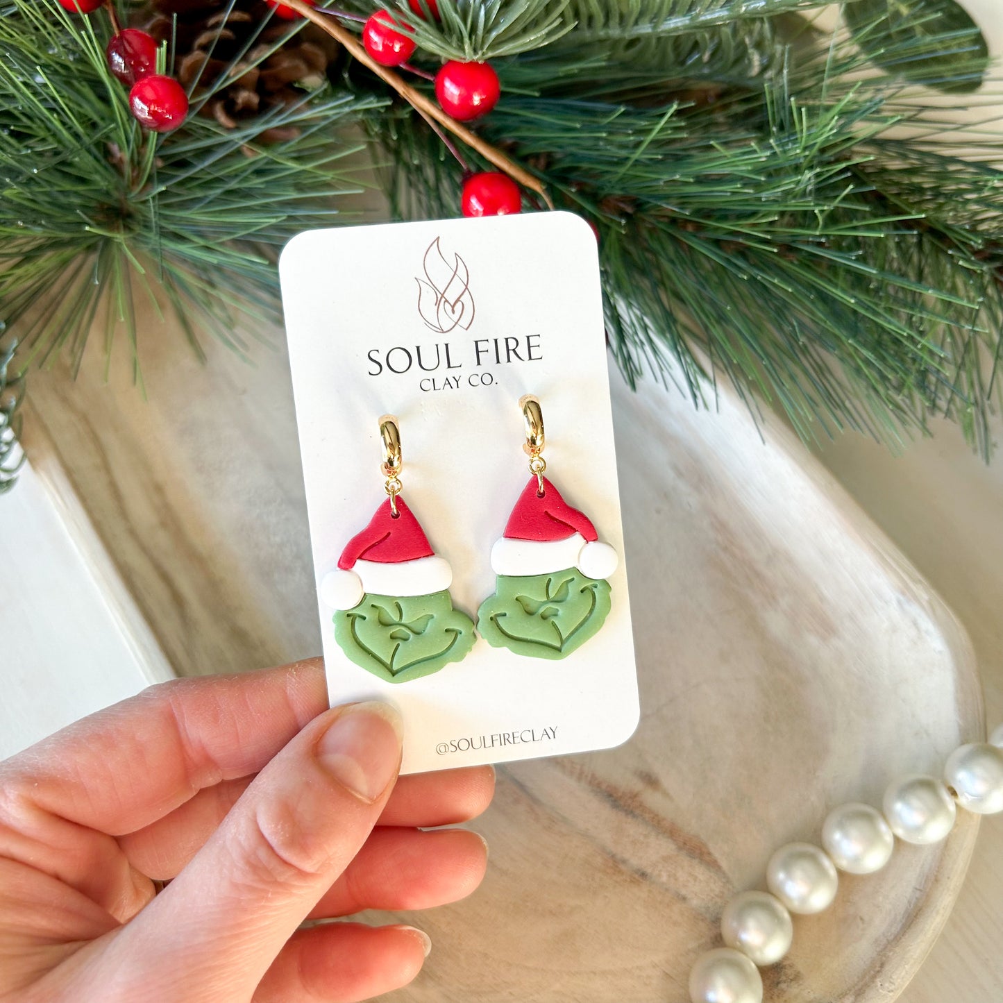 Grinch - Christmas Statement Earrings