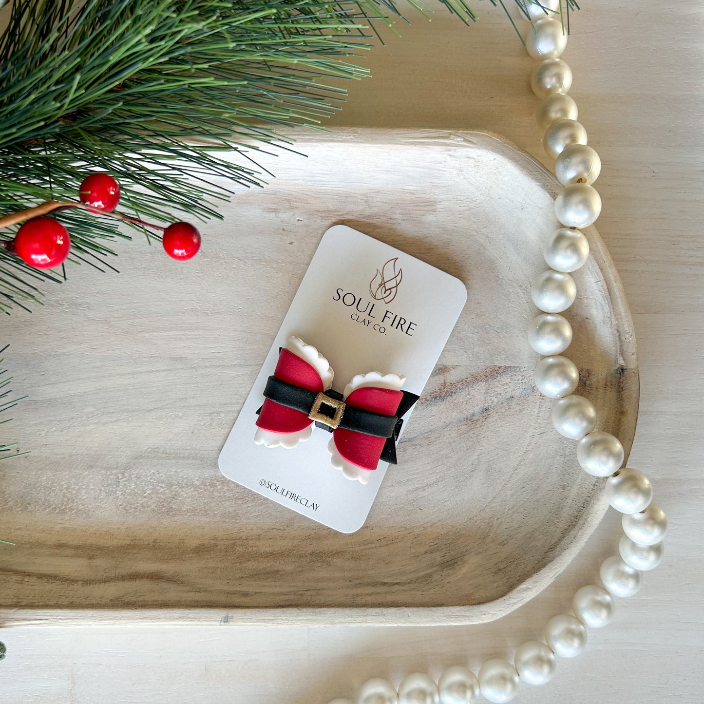 Christmas Santa Hair Bow