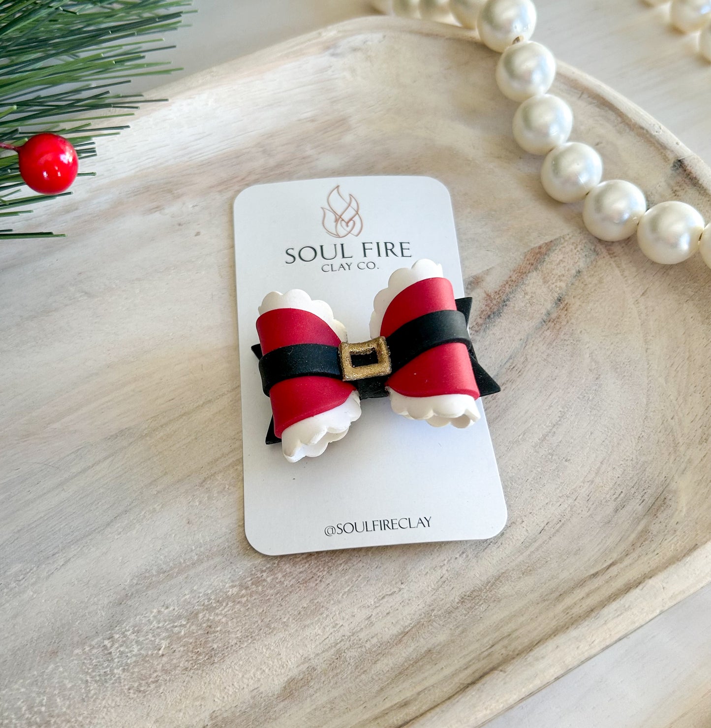 Christmas Santa Hair Bow