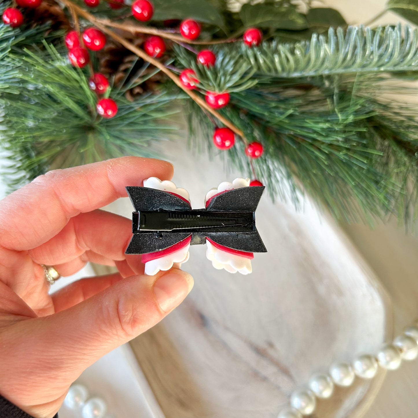 Christmas Santa Hair Bow