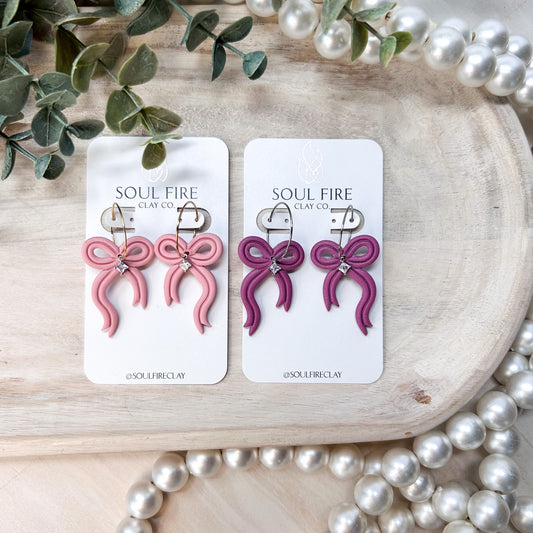 Large Bows Statement Earrings