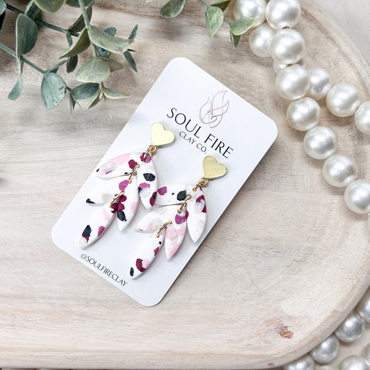 Tarazo Leaf Drop Statement Earrings