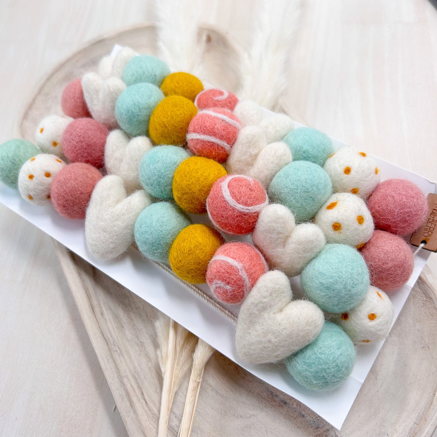 Boho Chic Valentine Felt Garland