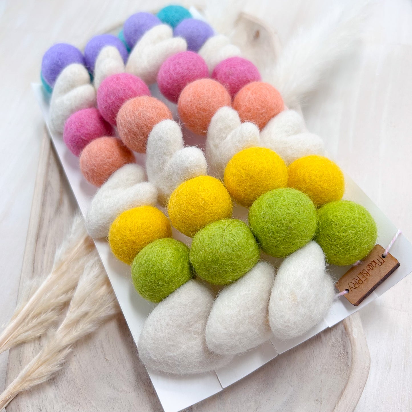Rainbow Love Felt Garland