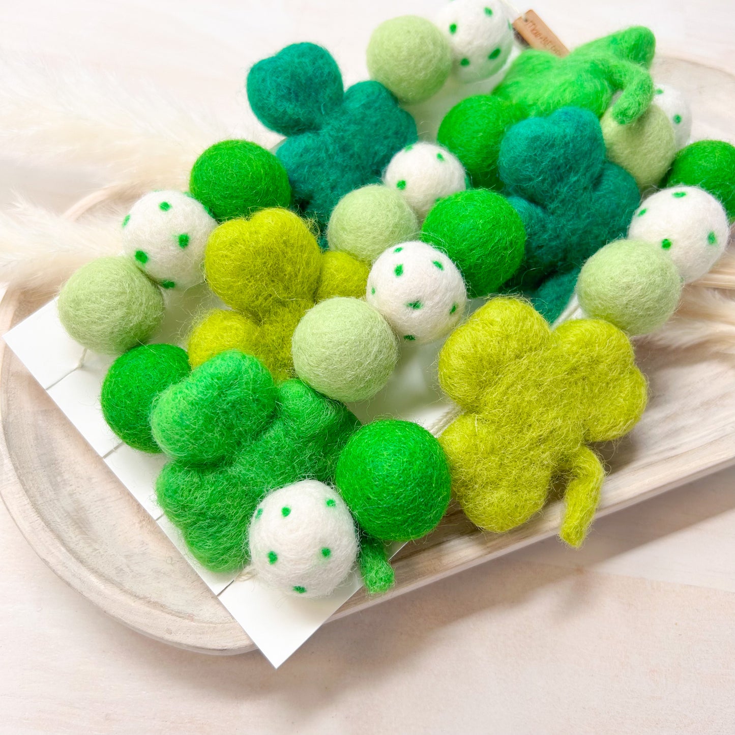 Clover Fields Felt Garland