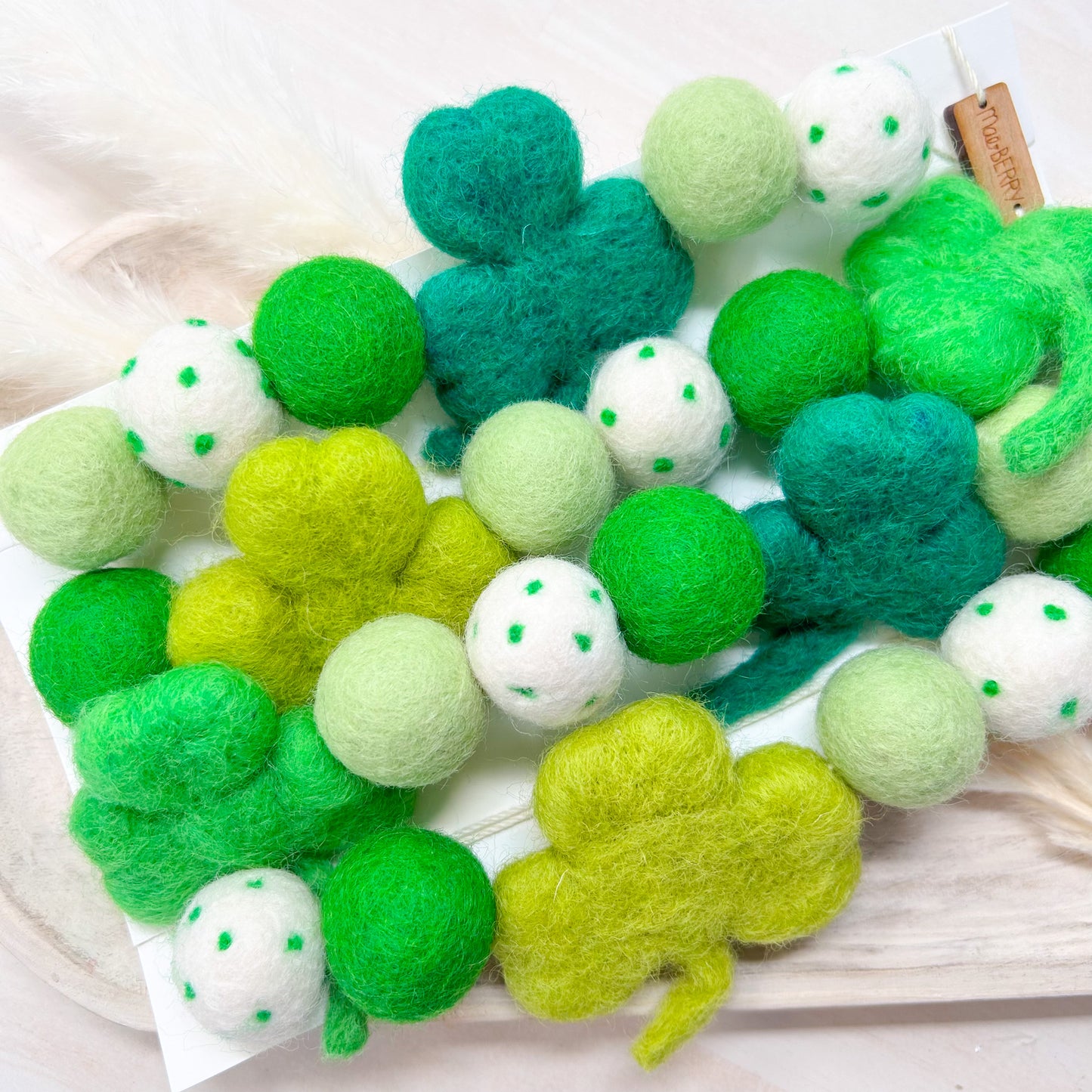 Clover Fields Felt Garland
