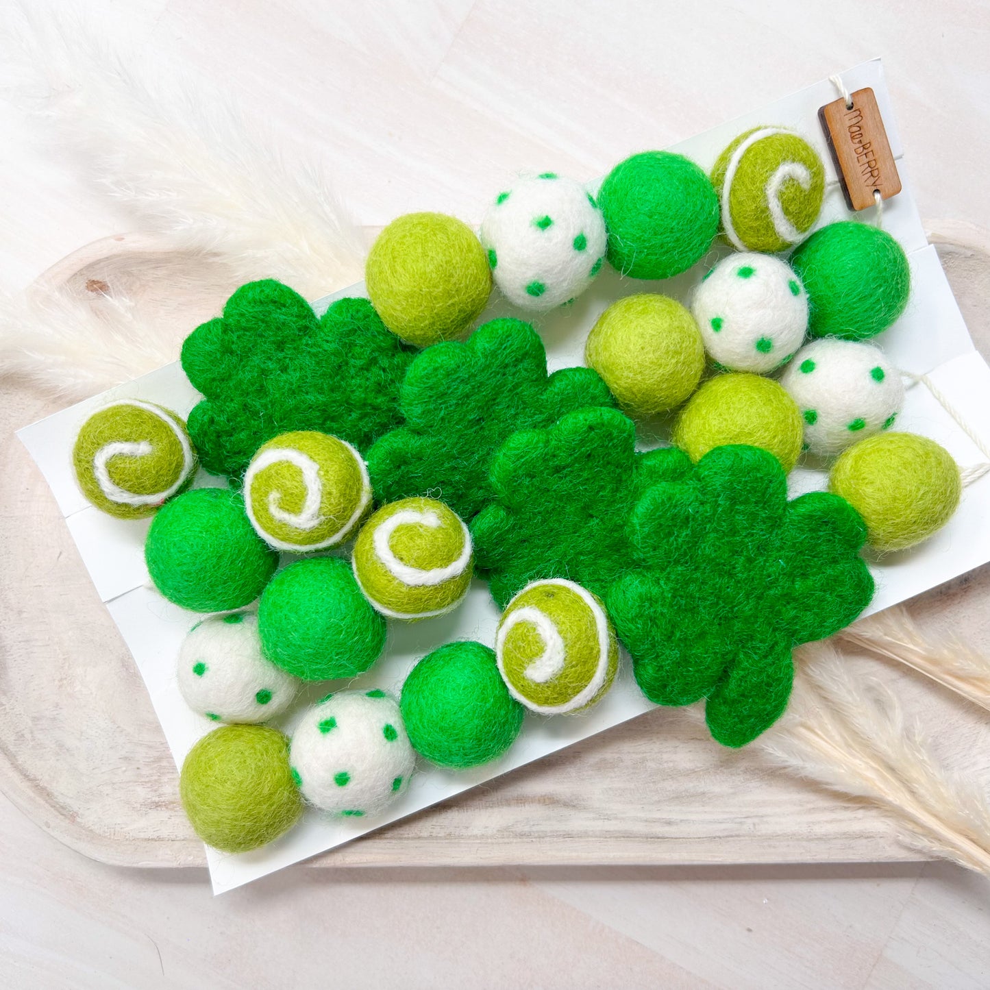Lucky Clover Felt Garland