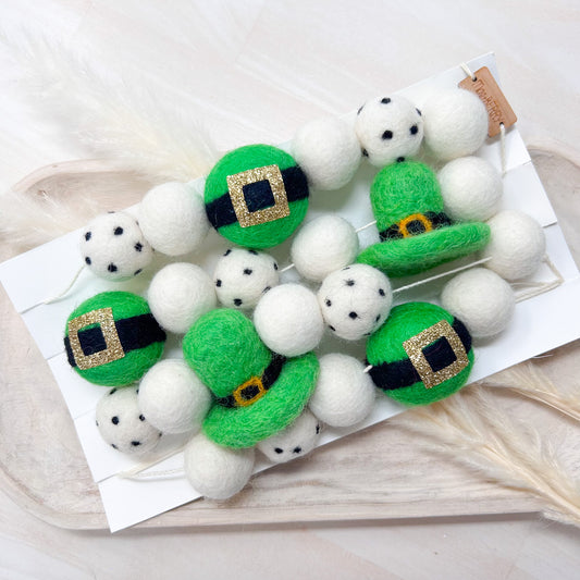 Leprechaun Spots Felt Garland