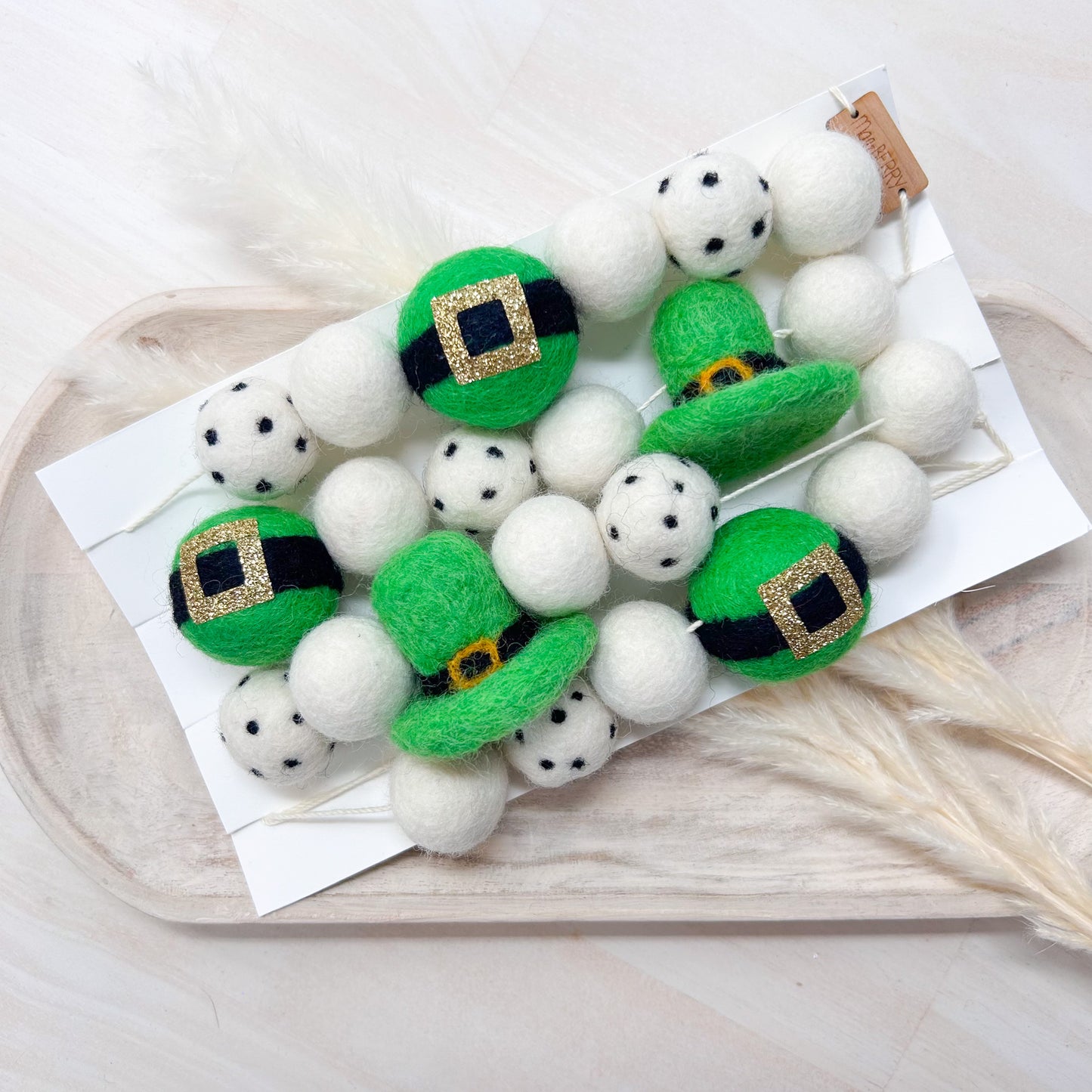 Leprechaun Spots Felt Garland