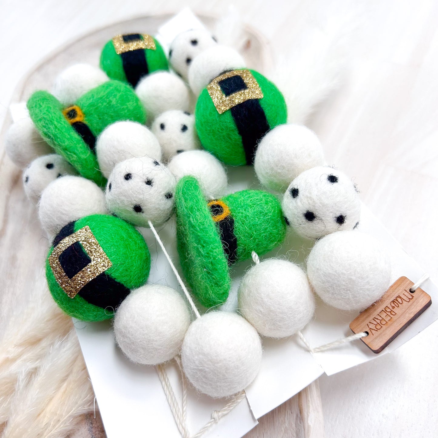 Leprechaun Spots Felt Garland