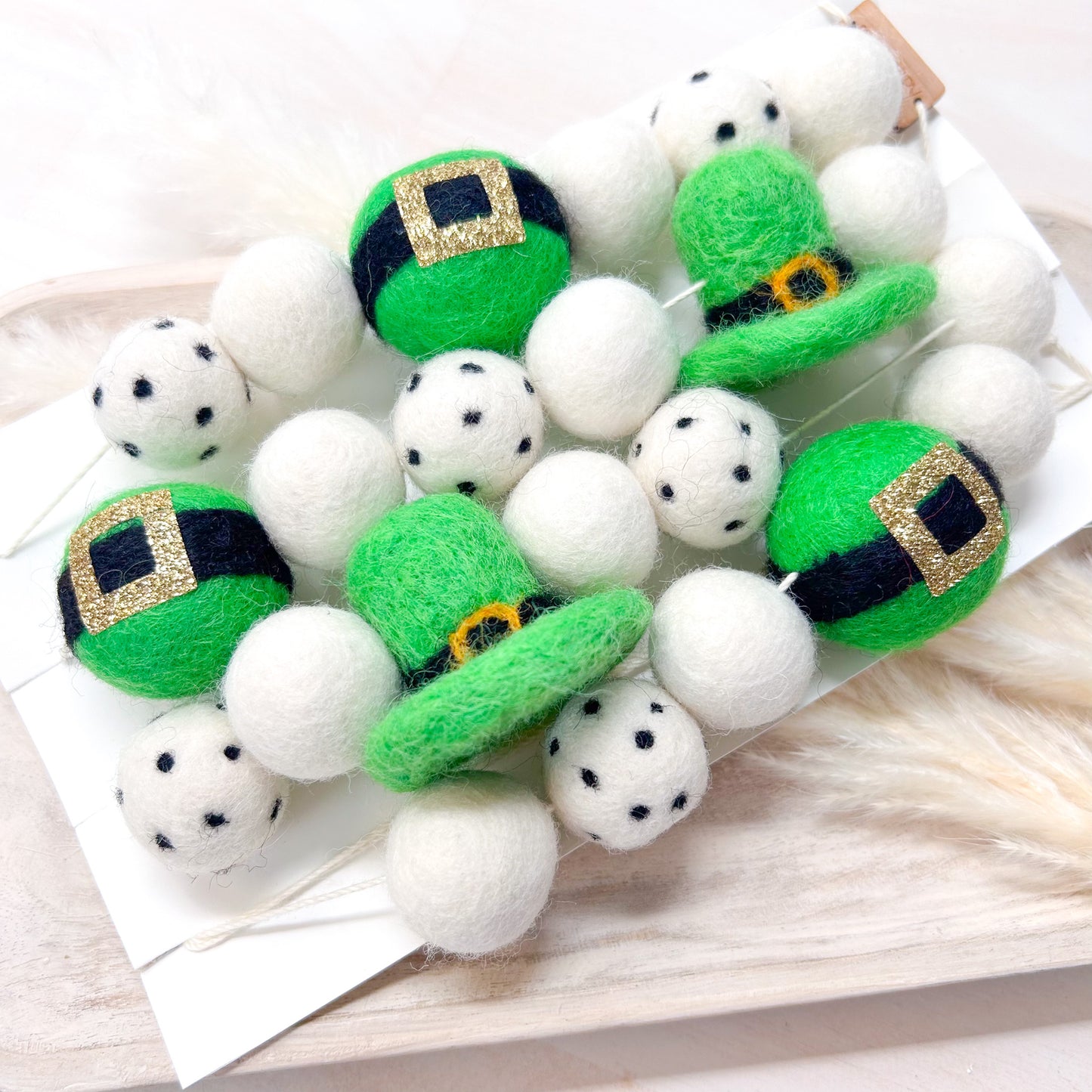 Leprechaun Spots Felt Garland