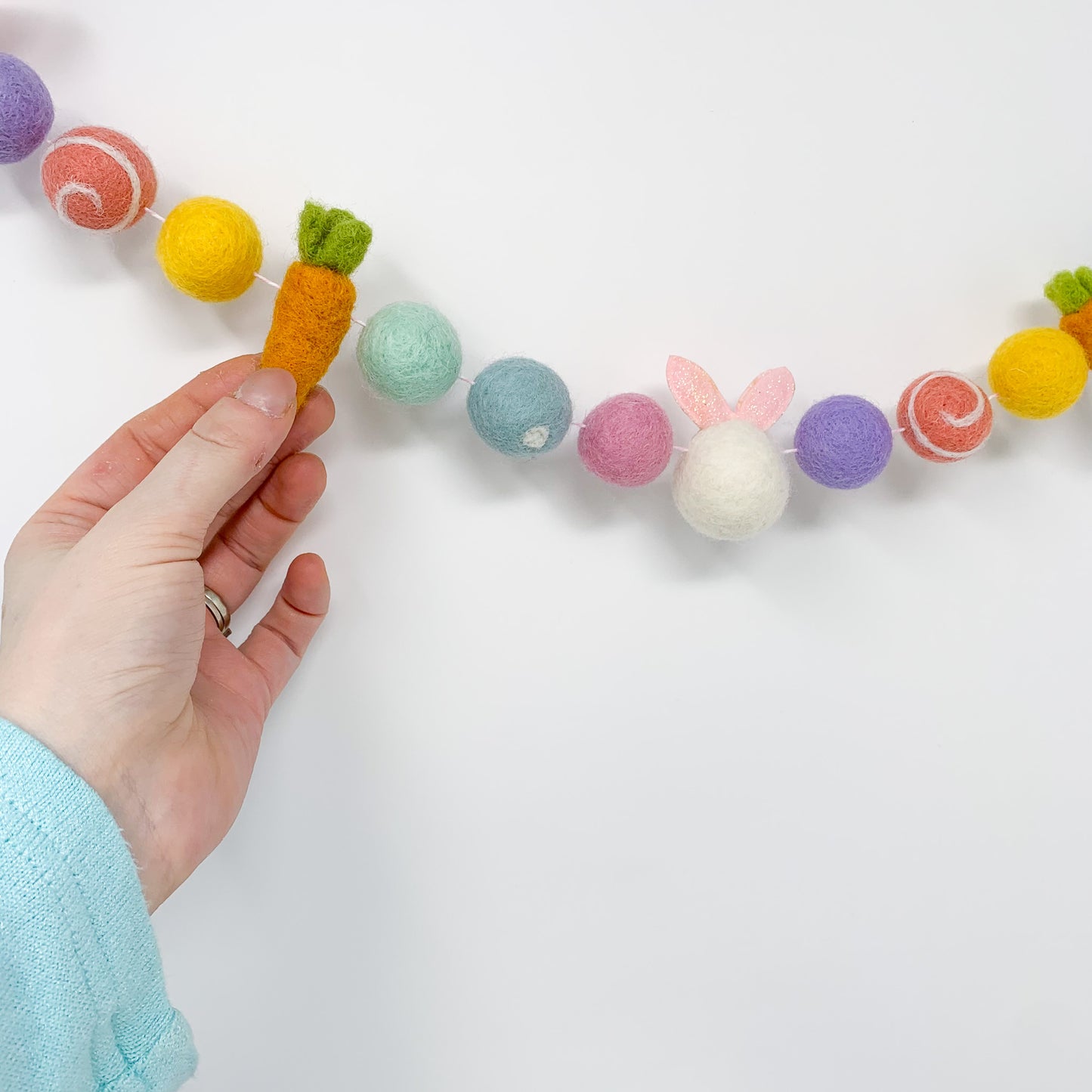 Pastel Bunnies Felt Garland
