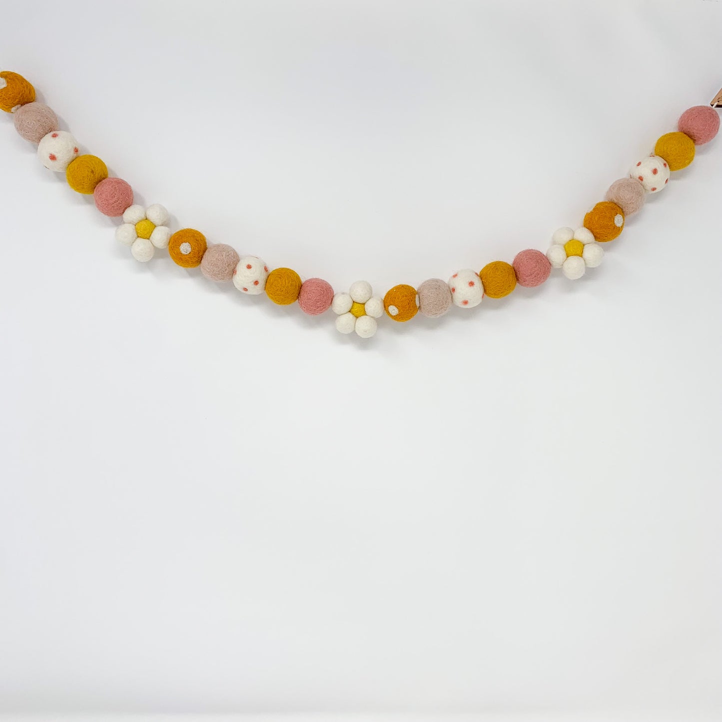 Boho Daisy Felt Garland