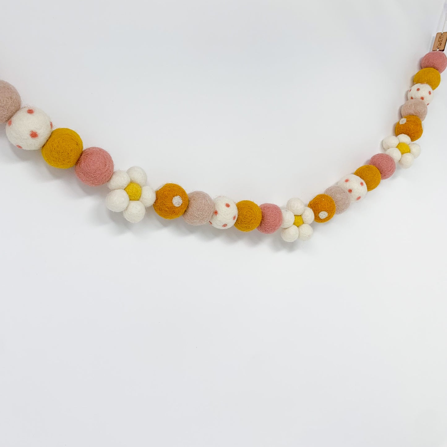 Boho Daisy Felt Garland