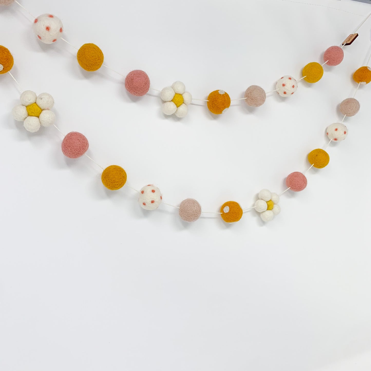 Boho Daisy Felt Garland