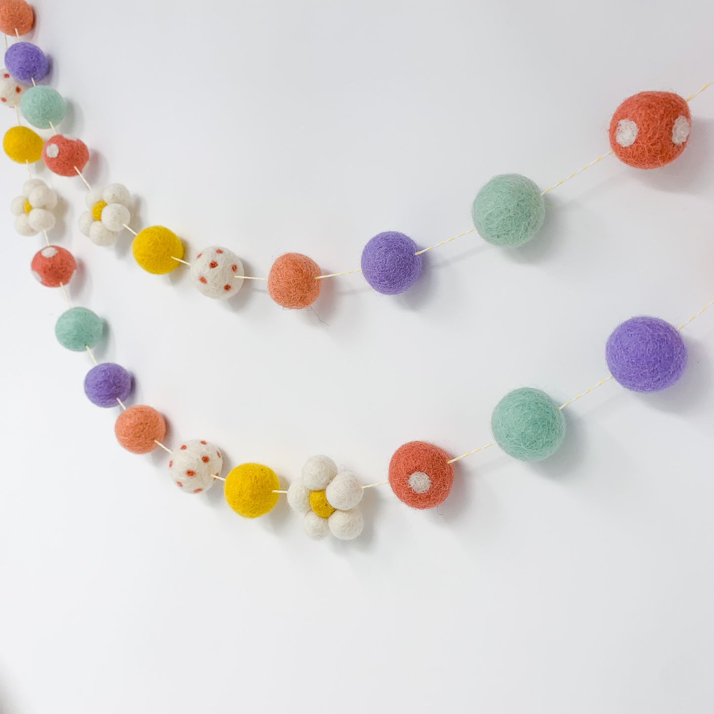 Wild Flowers Felt Garland