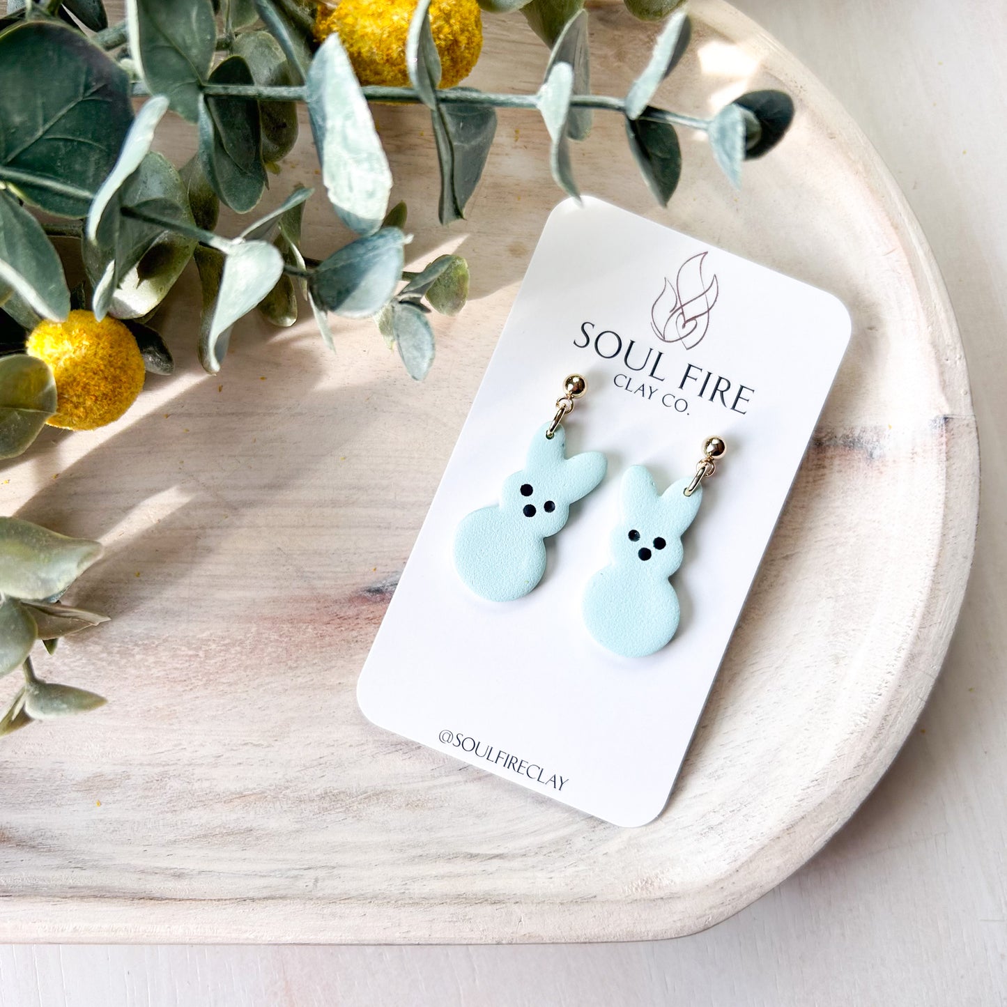 Bunny Peep Statement Earrings