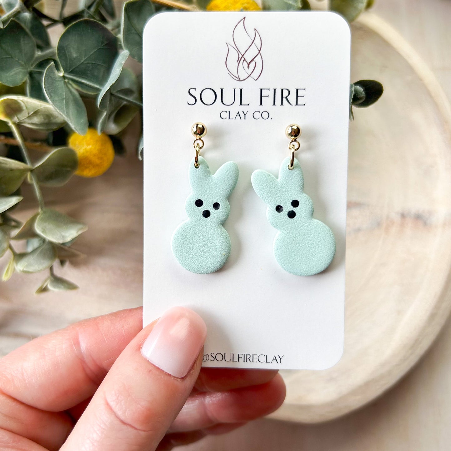 Bunny Peep Statement Earrings