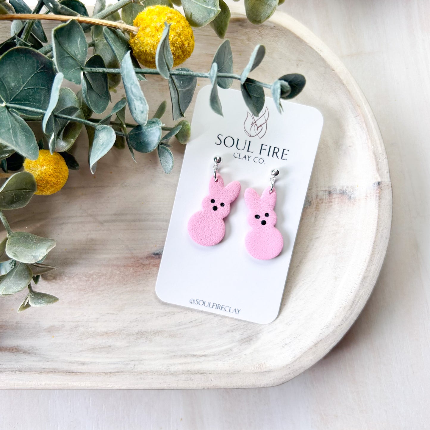 Bunny Peep Statement Earrings