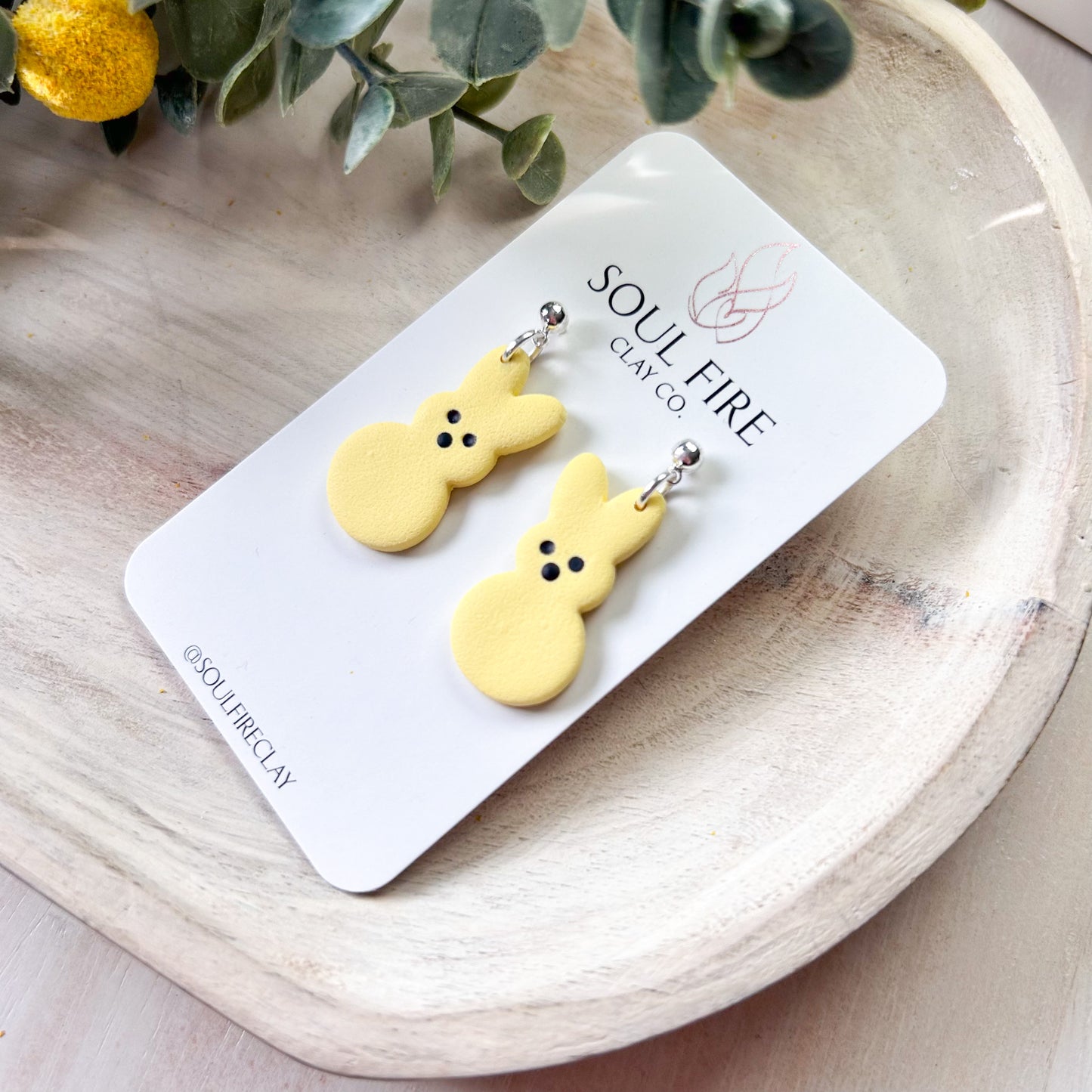 Bunny Peep Statement Earrings