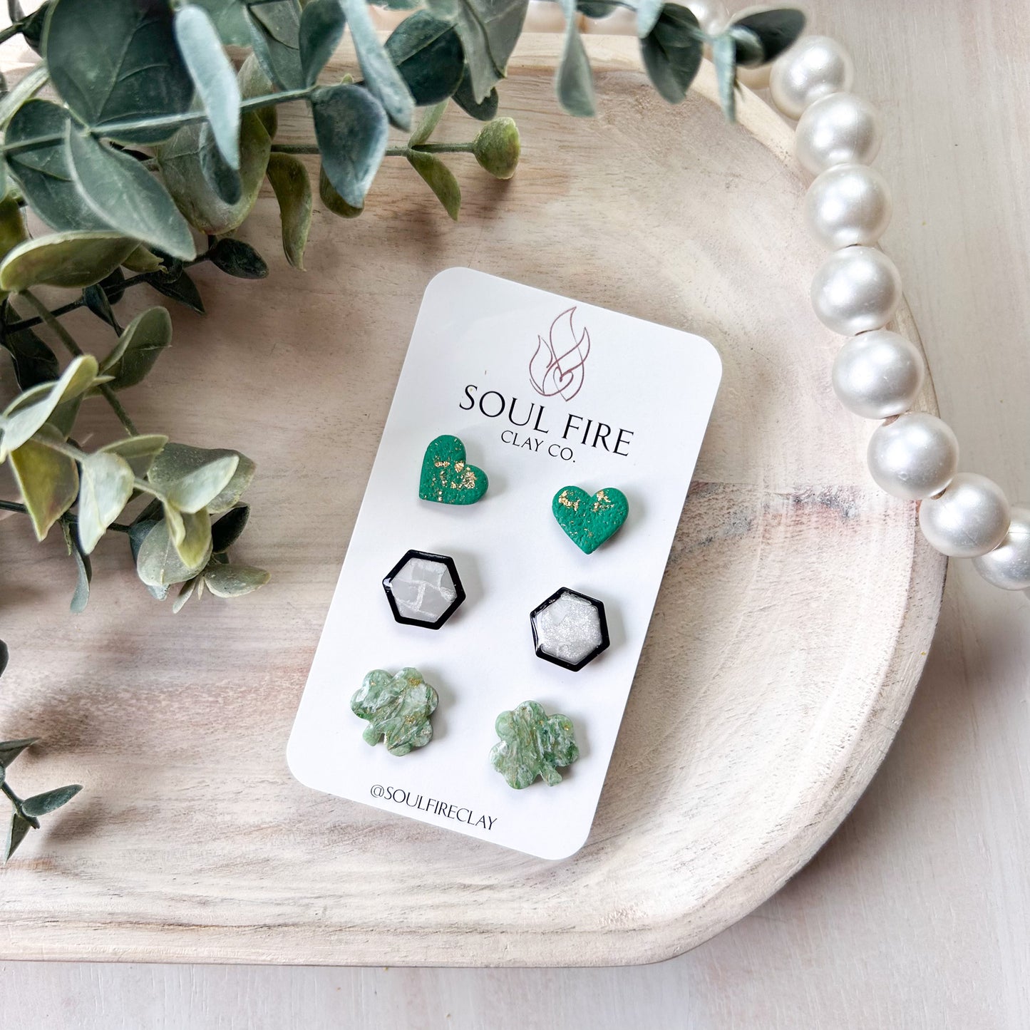 St. Patrick's Day Stud Pack Statement Earrings