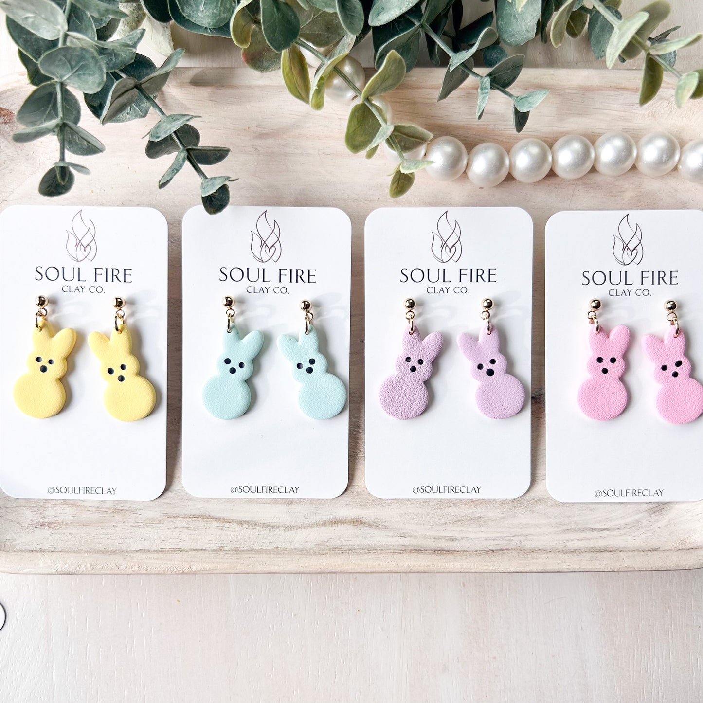 Bunny Peep Statement Earrings