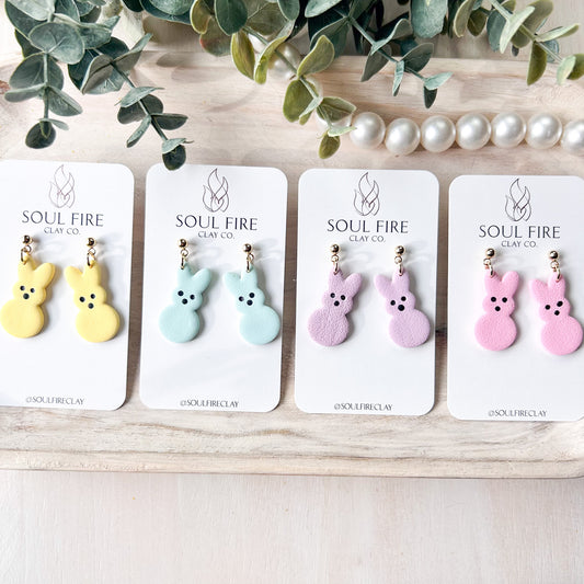 Bunny Peep Statement Earrings