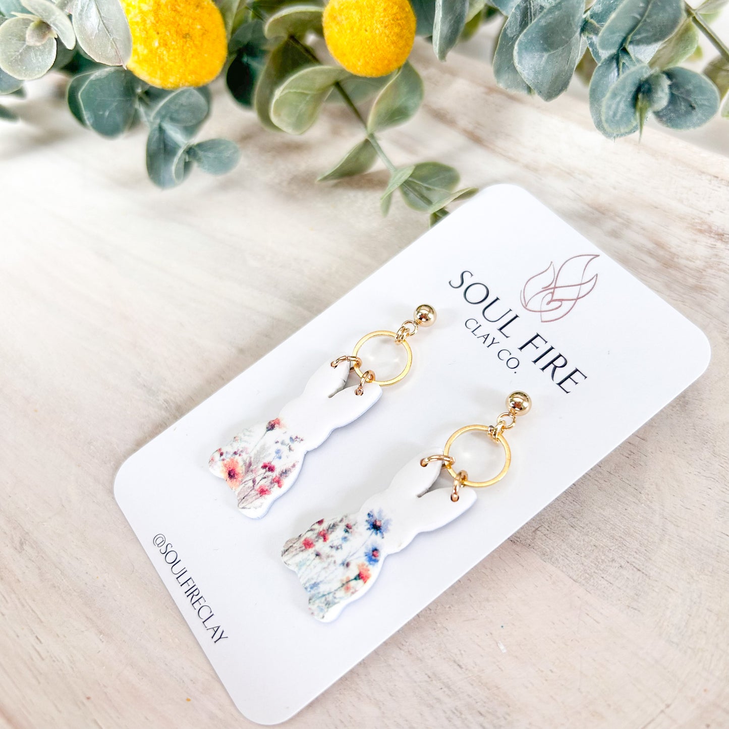 Wildflower Bunny Statement Earrings