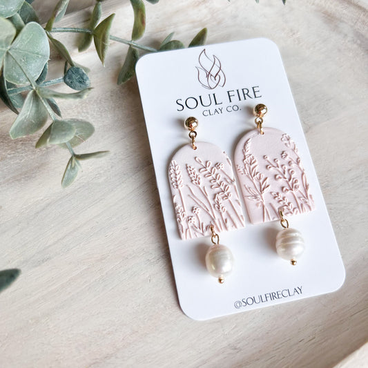 Spring Wild Flower Fields Statement Earrings