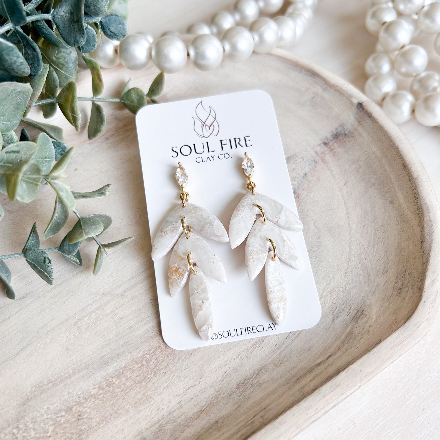 Eloise - Bridgerton Collection - Marbled Statement Earrings