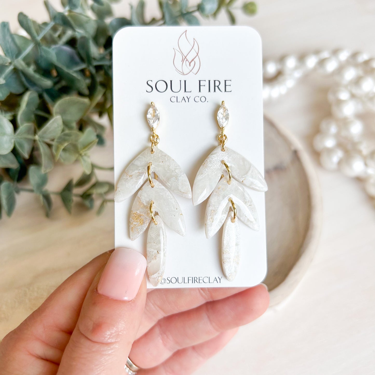 Eloise - Bridgerton Collection - Marbled Statement Earrings